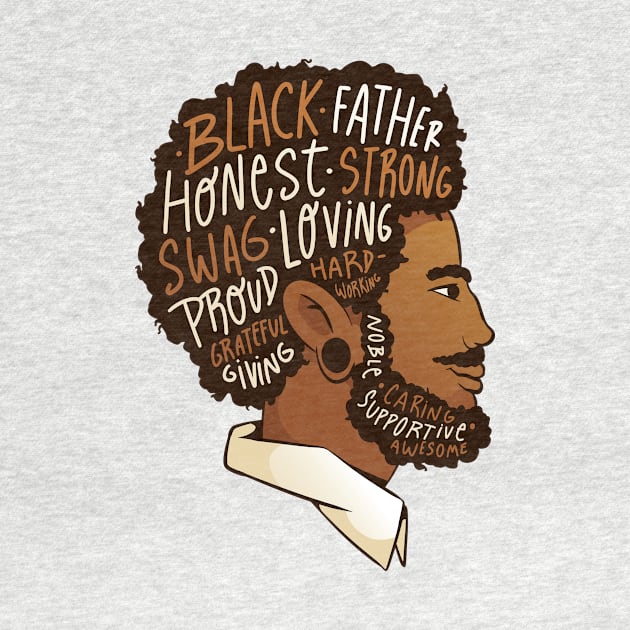 Black Father P R t shirt by LindenDesigns